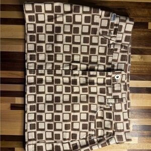 Ragged Priest - Brown and Cream Checkered Skirt